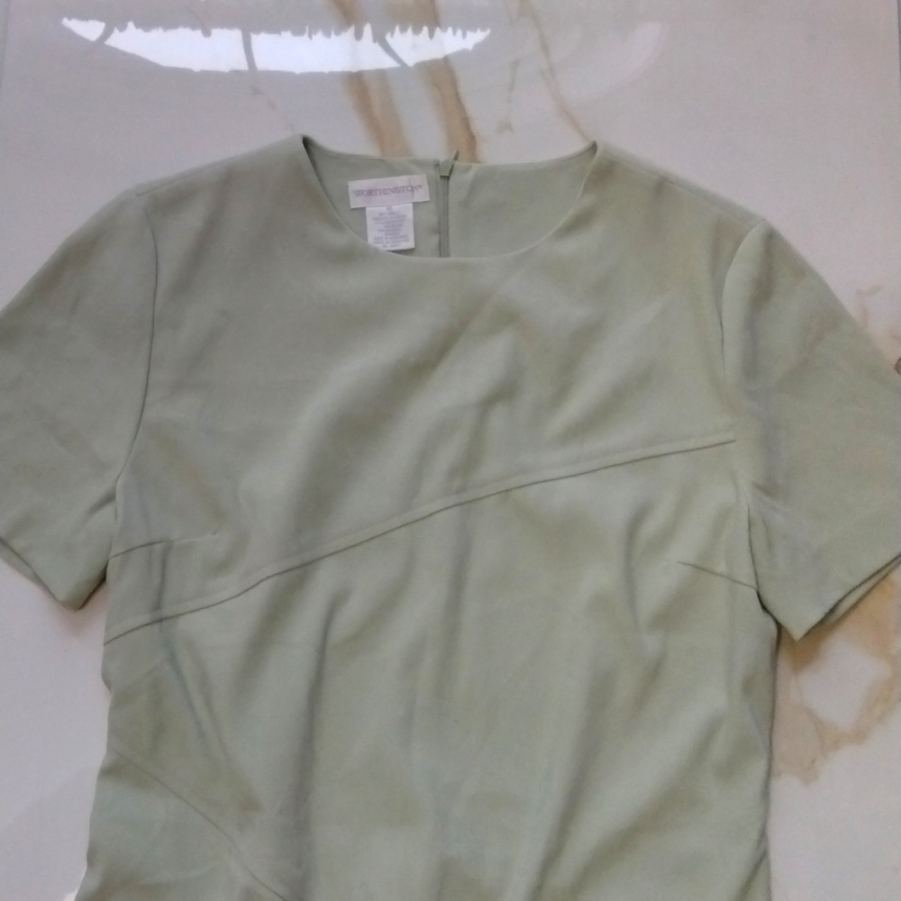 Worthington Mini Dress, Green mint color. Sz. 10